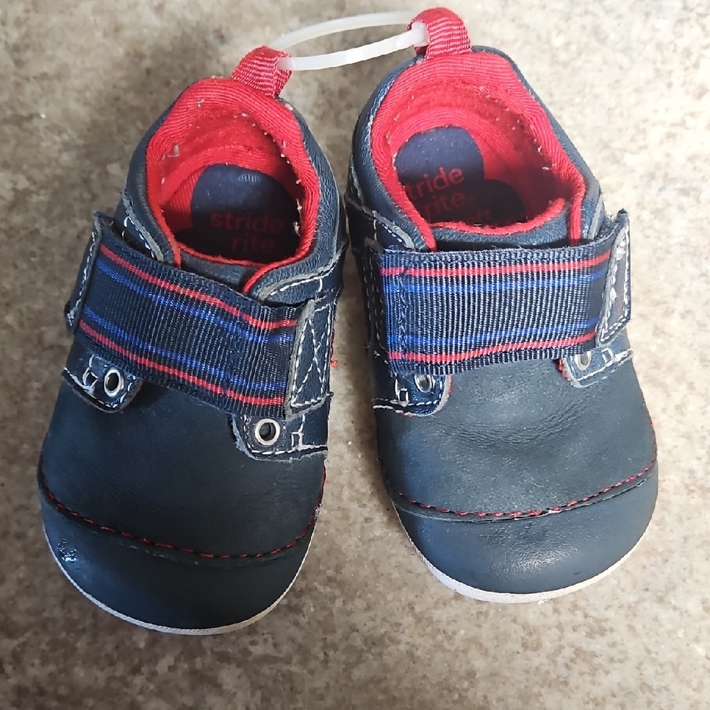 Stride Rite Blue and Red Baby Walkers